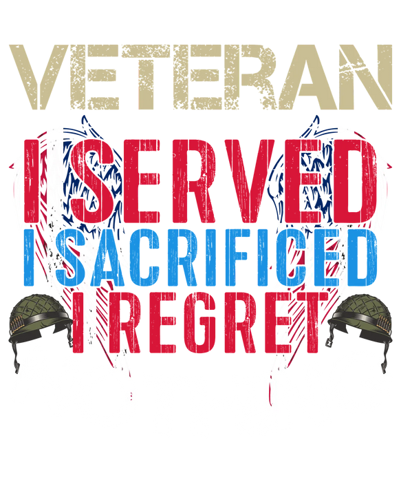 Veteran Sacrifice DTF Transfer Ready to Press
