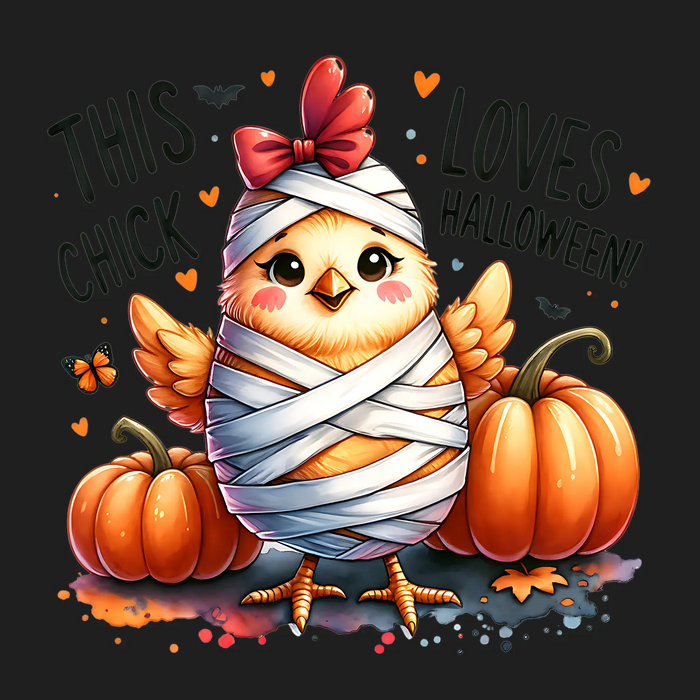 Mummy Chick Halloween DTF Ready to Press