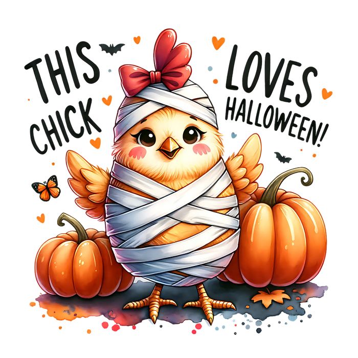 Mummy Chick Halloween DTF Ready to Press