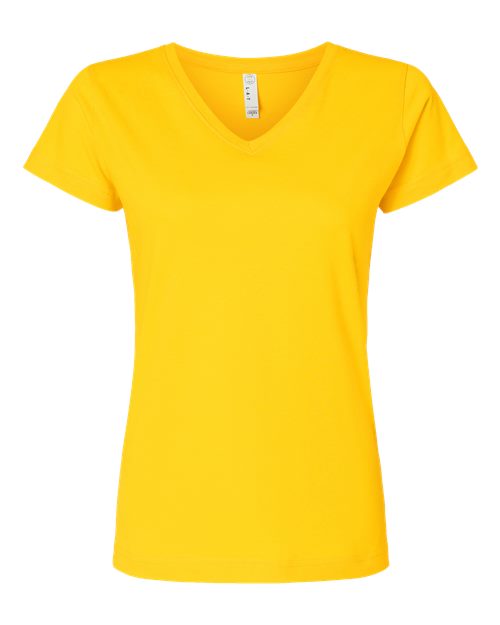 LAT - Women's Fine Jersey V-Neck Tee - 2XL - 3507