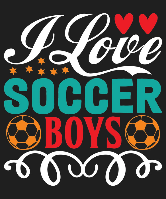 Soccer Love Boys DTF Transfer Ready to Press