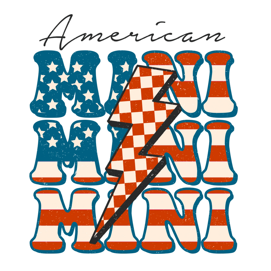 4. Juli amerikanisches Mini-Design – DTF druckfertig