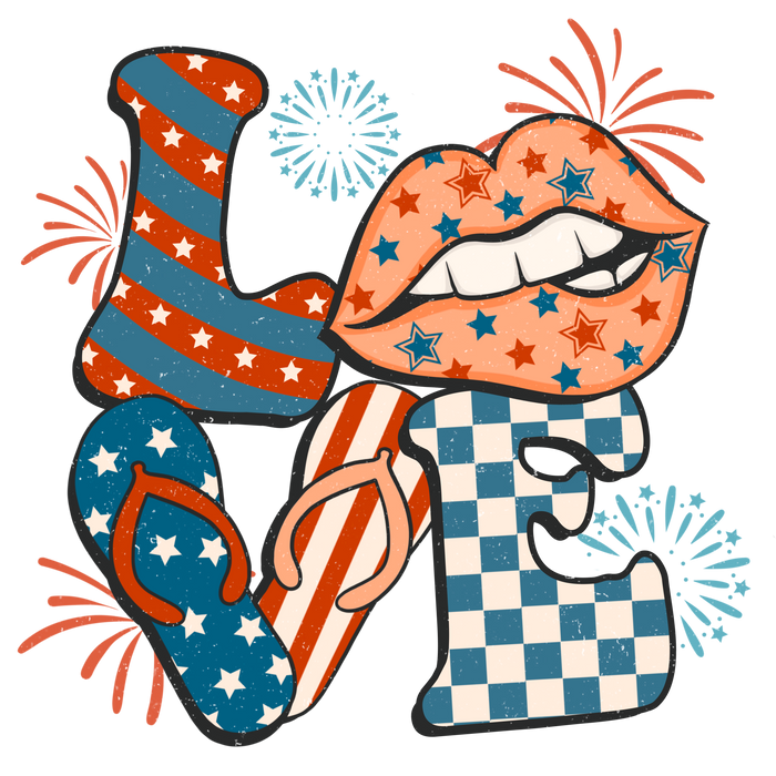 Happy 4th Of July Design - DTF Ready To Press