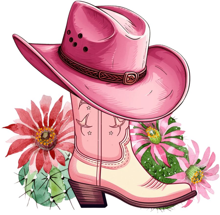 Western Cowgirl Design - DTF Ready To Press