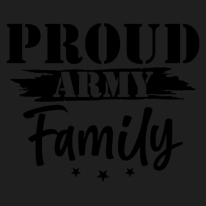 Proud Army Family DTF Transfer Ready to Press