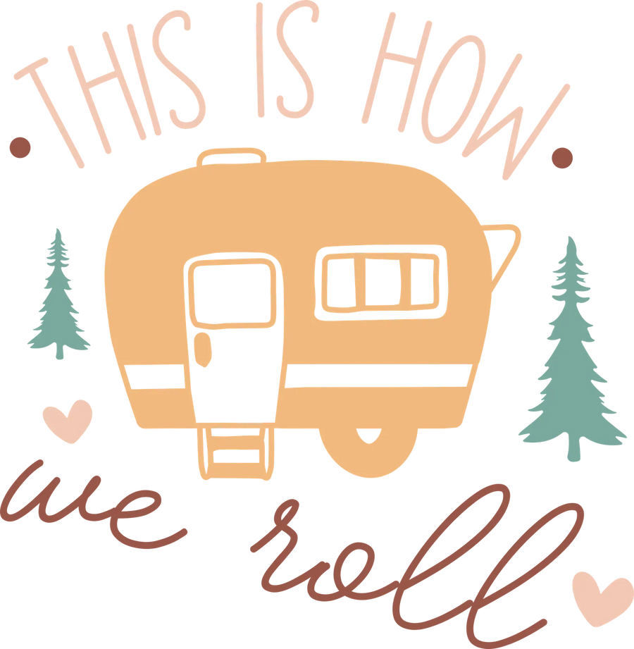 Camping Vibes DTF-Transfer Bereit zum Pressen So machen wir das…