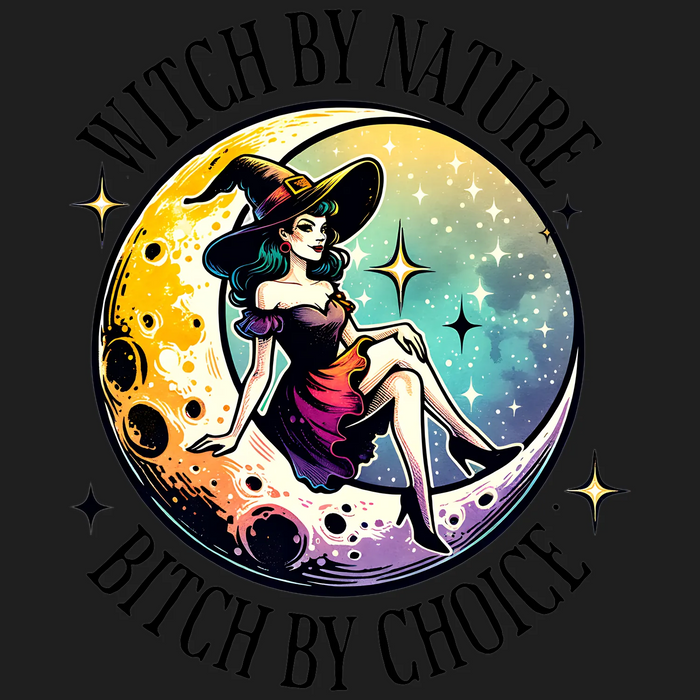Witch Moon DTF Transfer Ready to Press