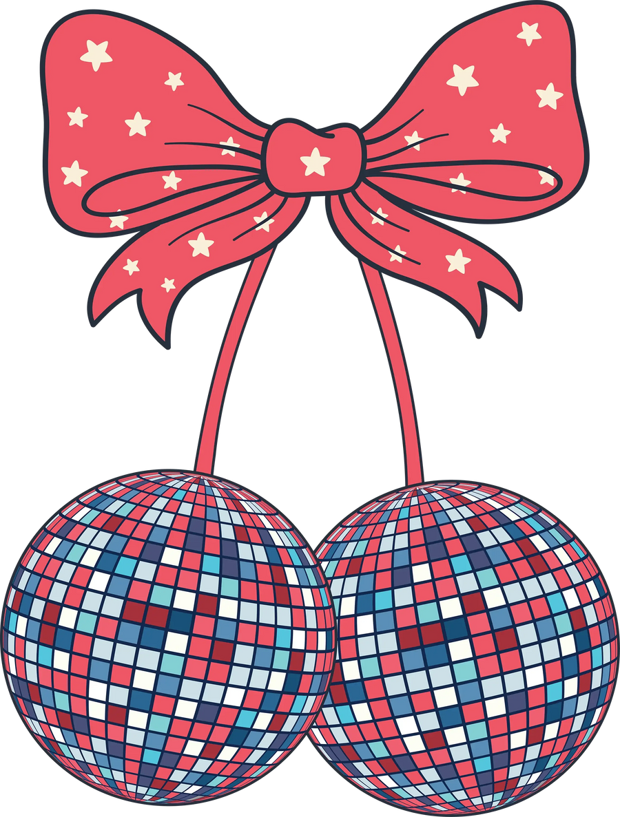 4th Of July Discoball Design - DTF Ready To Press