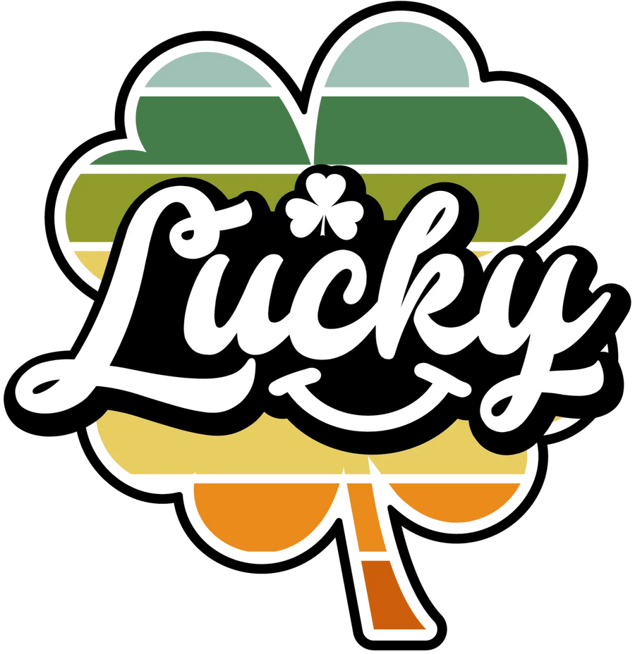 Lucky Clover Saint Patrick's Day Design - DTF Ready To Press