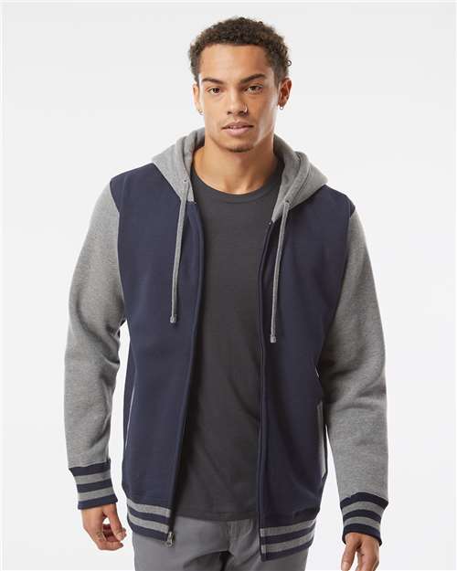 Heavyweight Varsity Full-Zip Hooded Sweatshirt