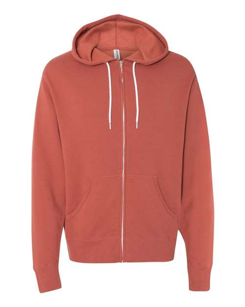 Lightweight Full-Zip Hooded Sweatshirt