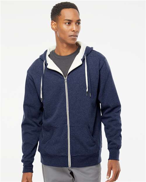 Sherpa-Lined Hooded Sweatshirt