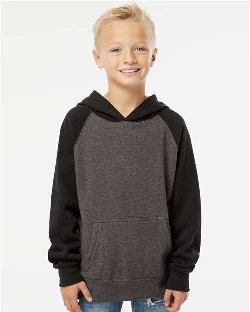 Youth Lightweight Special Blend Raglan Hooded Sweatshirt