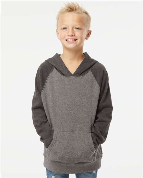 Youth Lightweight Special Blend Raglan Hooded Sweatshirt