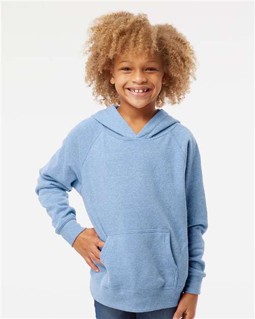 Youth Lightweight Special Blend Raglan Hooded Sweatshirt