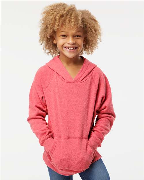 Youth Lightweight Special Blend Raglan Hooded Sweatshirt - DTF Center 