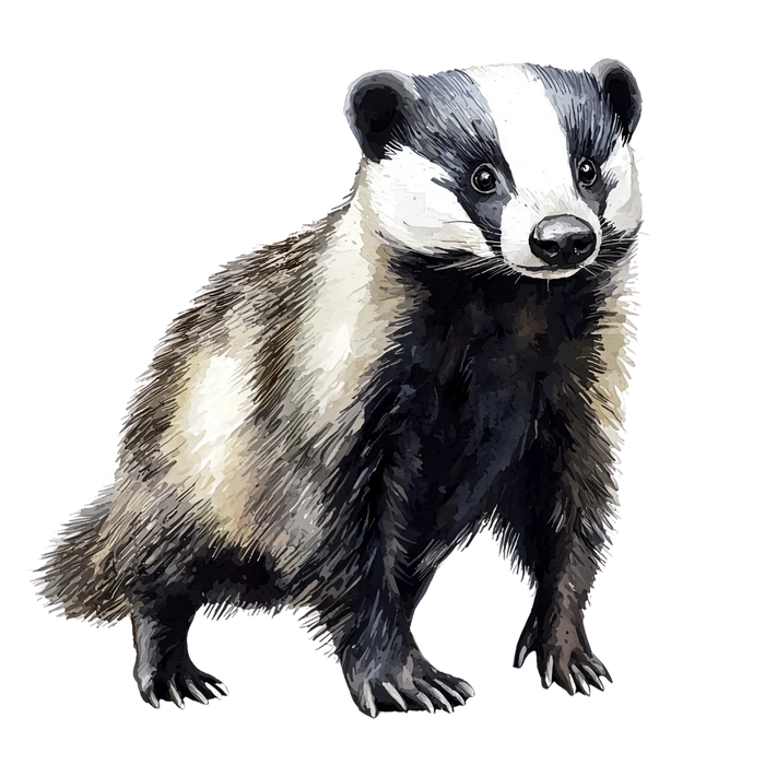 Animal Badger DTF Transfer Ready to Press