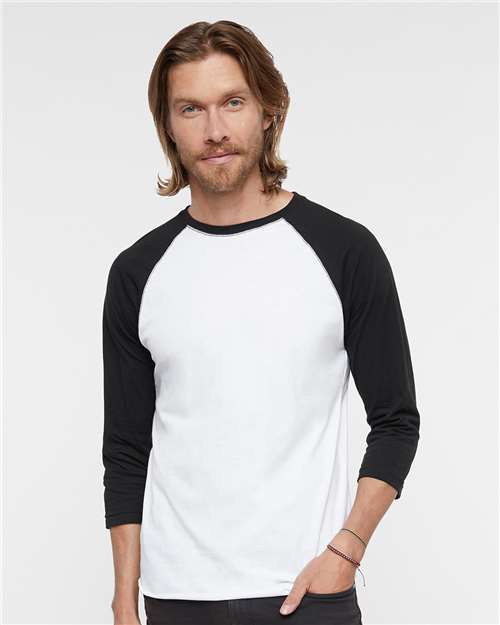 Baseball Fine Jersey Three-Quarter Sleeve Tee