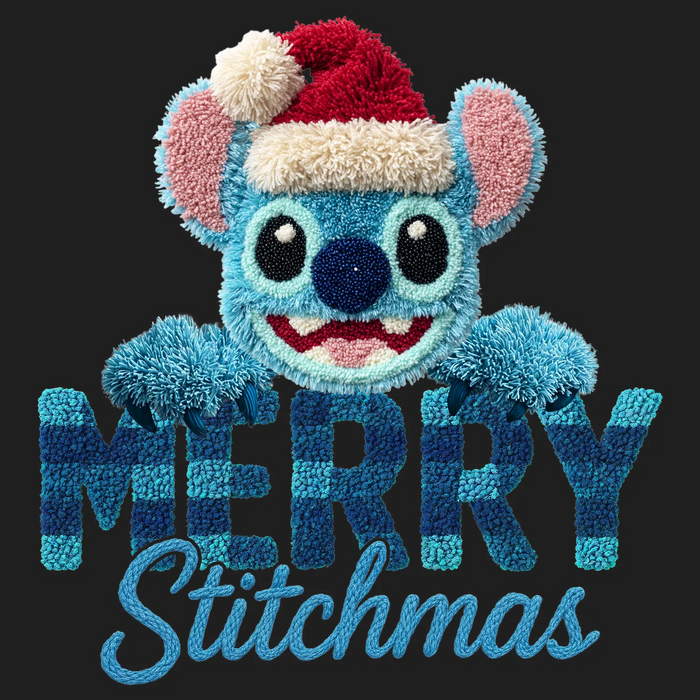 Merry Stitchmas DTF Transfer Ready to Press