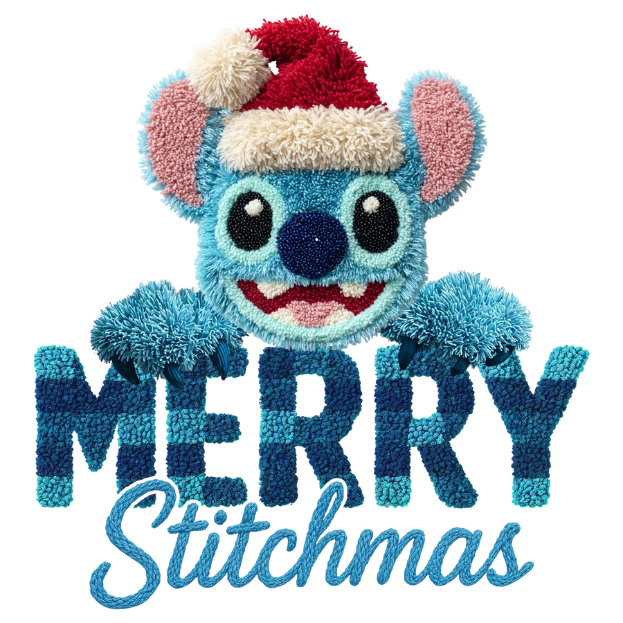 Merry Stitchmas DTF Transfer Ready to Press