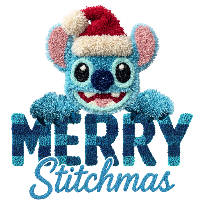 Merry Stitchmas DTF Transfer Ready to Press