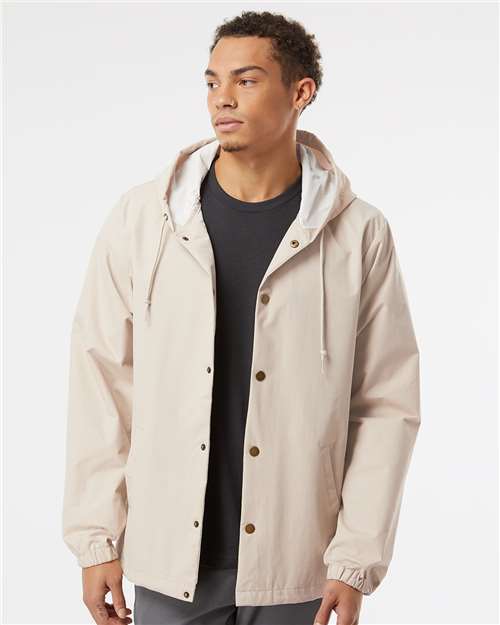 Water-Resistant Hooded Windbreaker