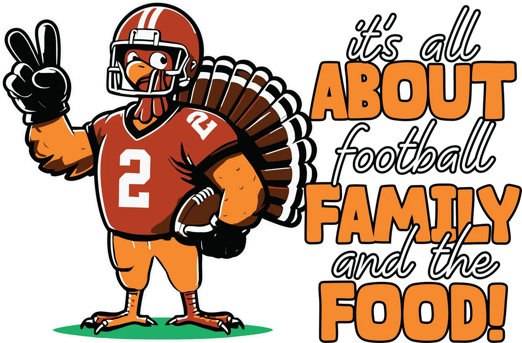 Football Family Food DTF Transfer Ready to Press