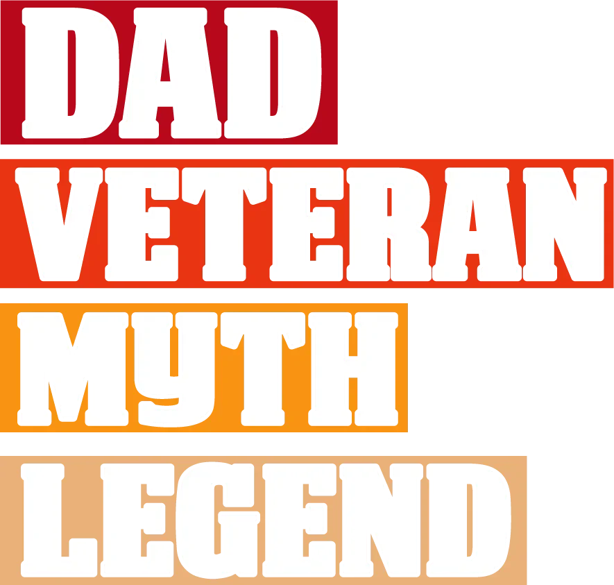 Papa Veteran Mythos Legende DTF Transfer Bügelfertig