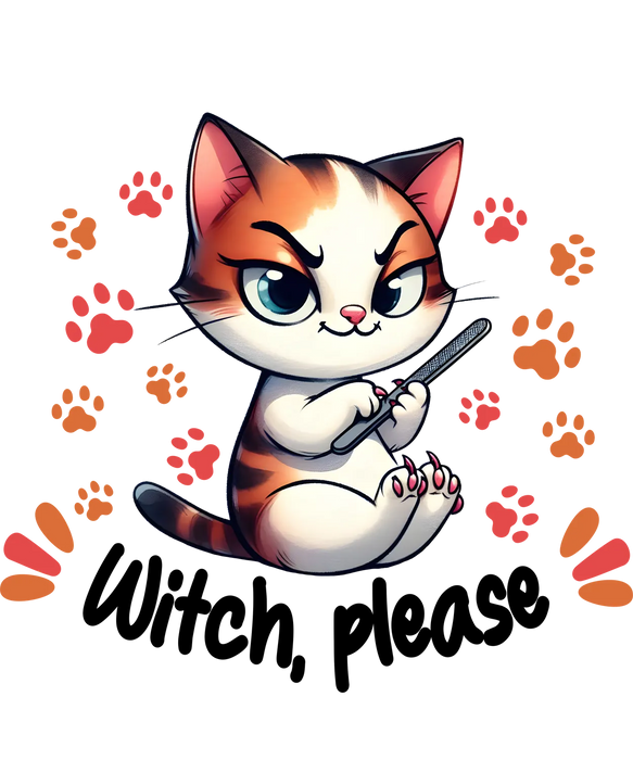 Cute Cat DTF Transfer Ready to Press