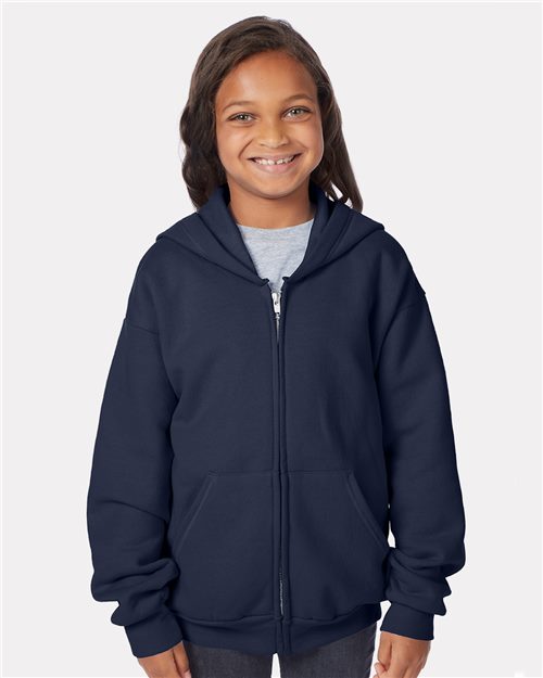 EcoSmart® Youth Full-Zip Hooded Sweatshirt