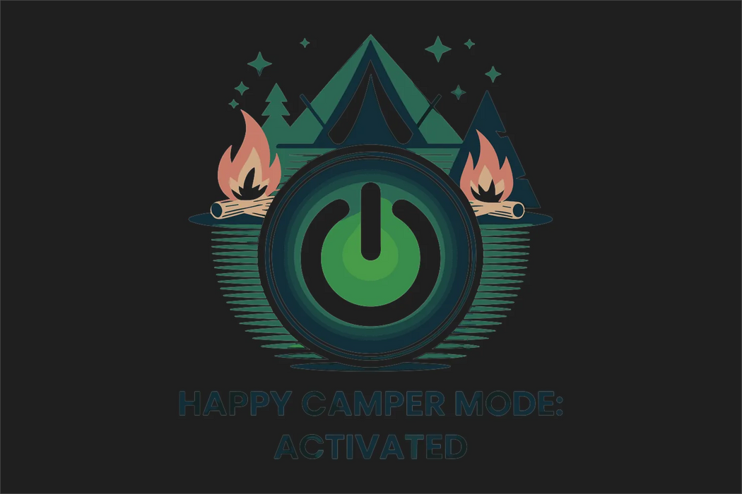 Happy Camper DTF Transfer Ready to Press