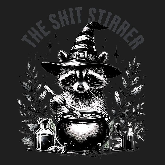 Raccoon Potion Maker DTF Transfer Ready to Press