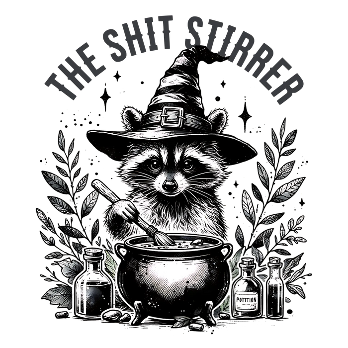 Raccoon Potion Maker DTF Transfer Ready to Press