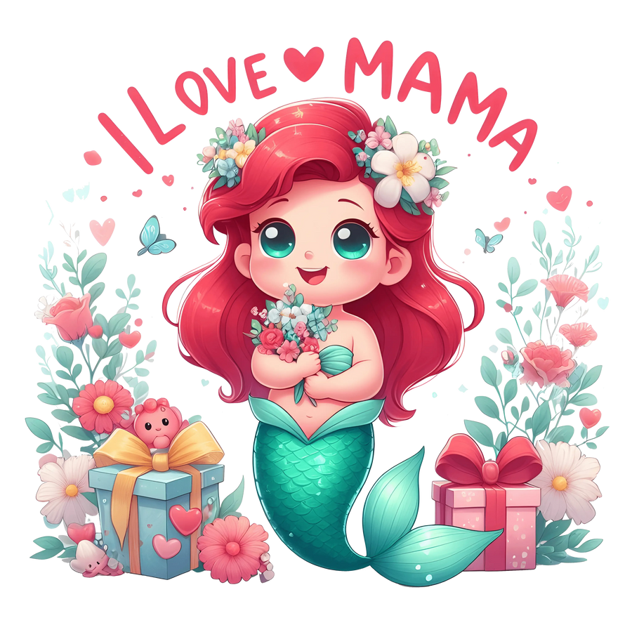 Mother's Day Mermaid Design - DTF Ready To Press