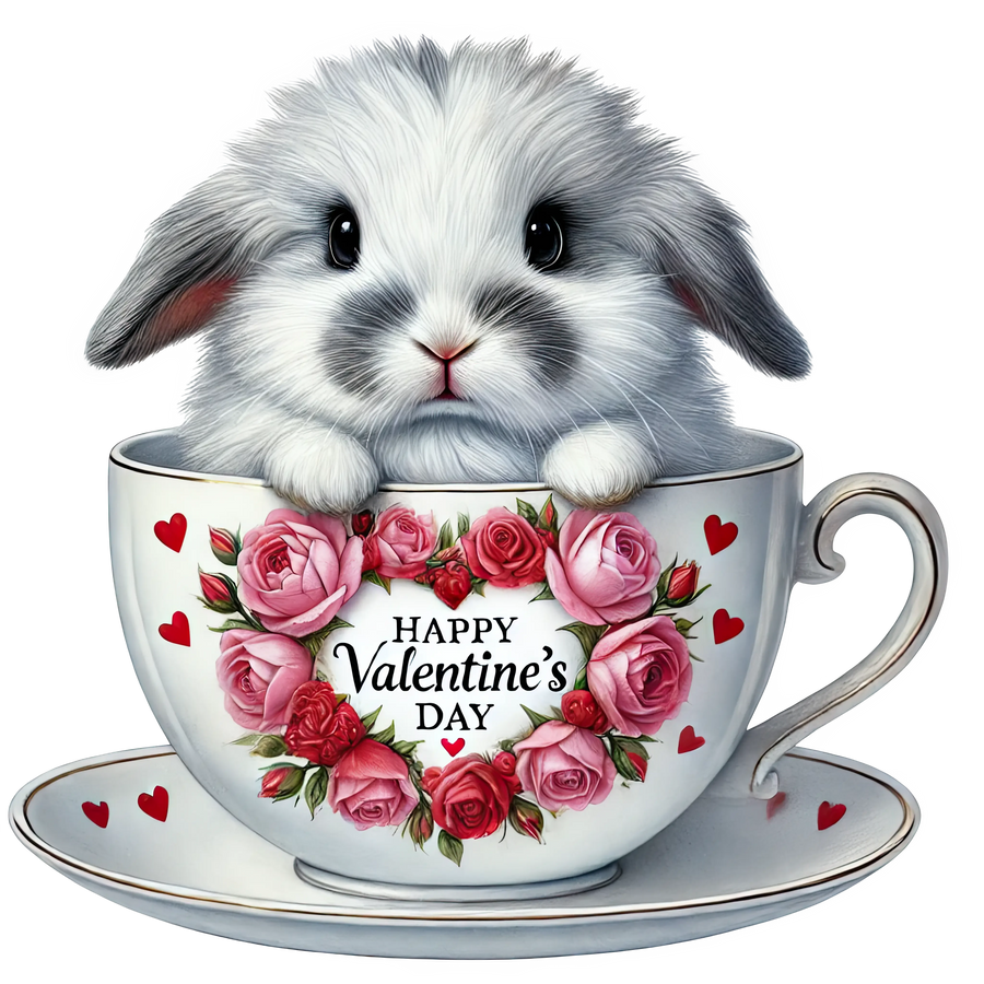Valentine's Day Love Bunny Design | DTF Center