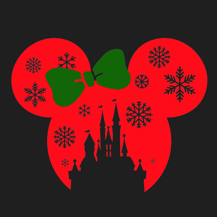 Christmas Castle DTF Transfer Ready to Press