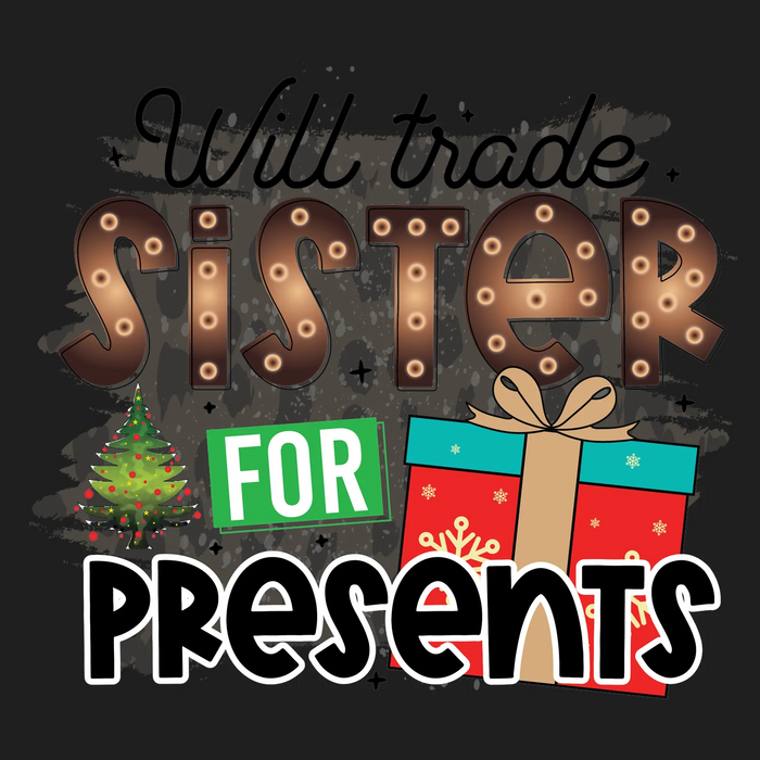 Holiday Sister Present DTF Transfer