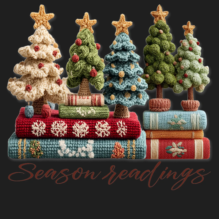 Christmas Trees Season Readings DTF Transfer Ready to Press