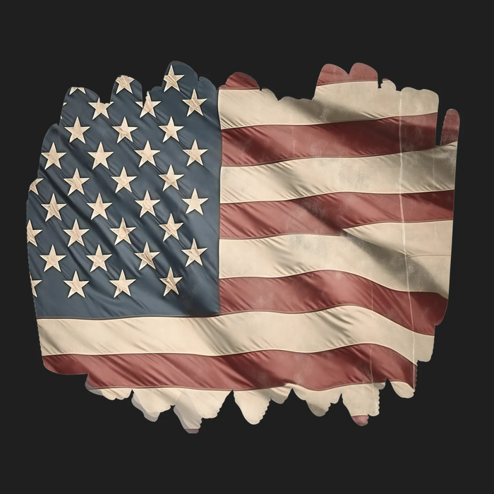 American Flag DTF Transfer Ready to Press