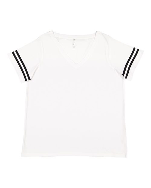 Curvy Collection Women's Vintage Football T-Shirt