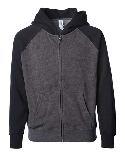 Youth Lightweight Special Blend Raglan Zip Hood