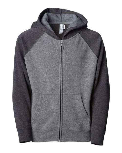 Youth Lightweight Special Blend Raglan Zip Hood