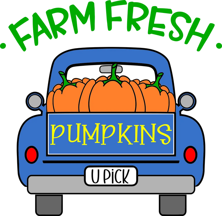 Pumpkin Patch Pickup - DTF Transfer Ready to Press