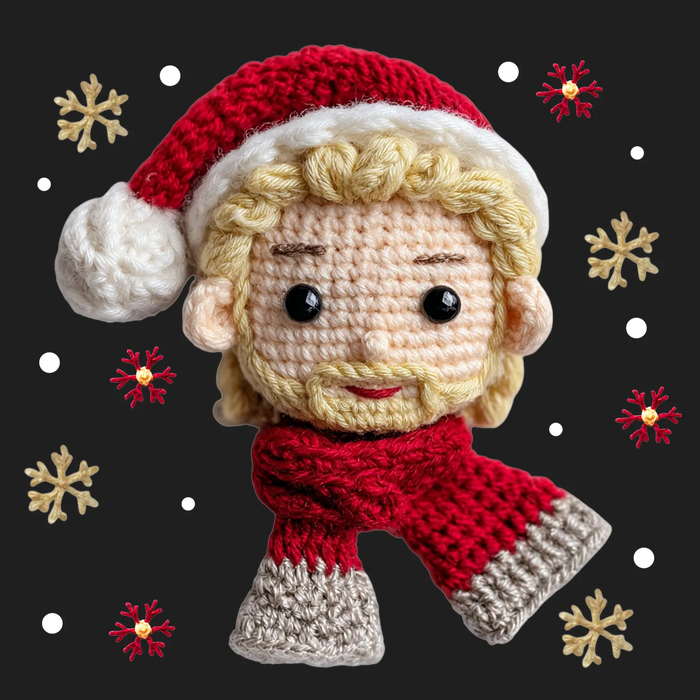 Holiday Santa DTF Transfer Ready to Press