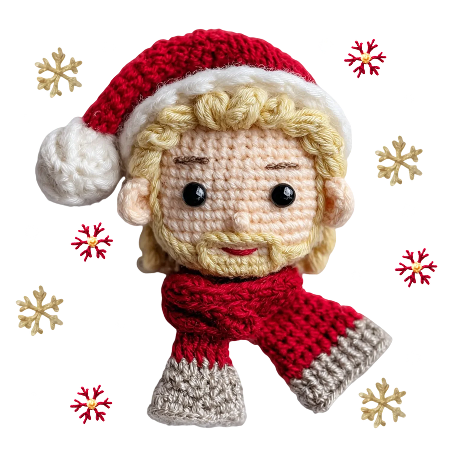 Holiday Santa DTF Transfer Ready to Press