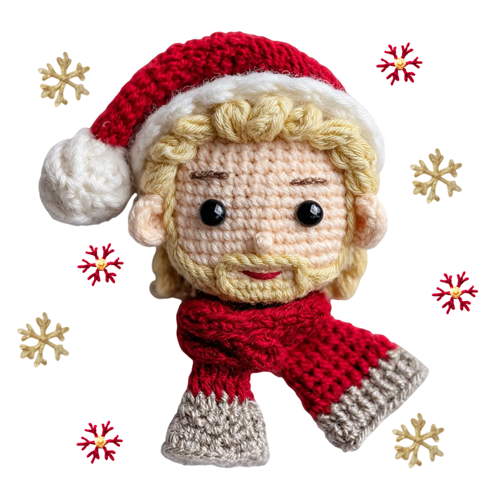 Holiday Santa DTF Transfer Ready to Press