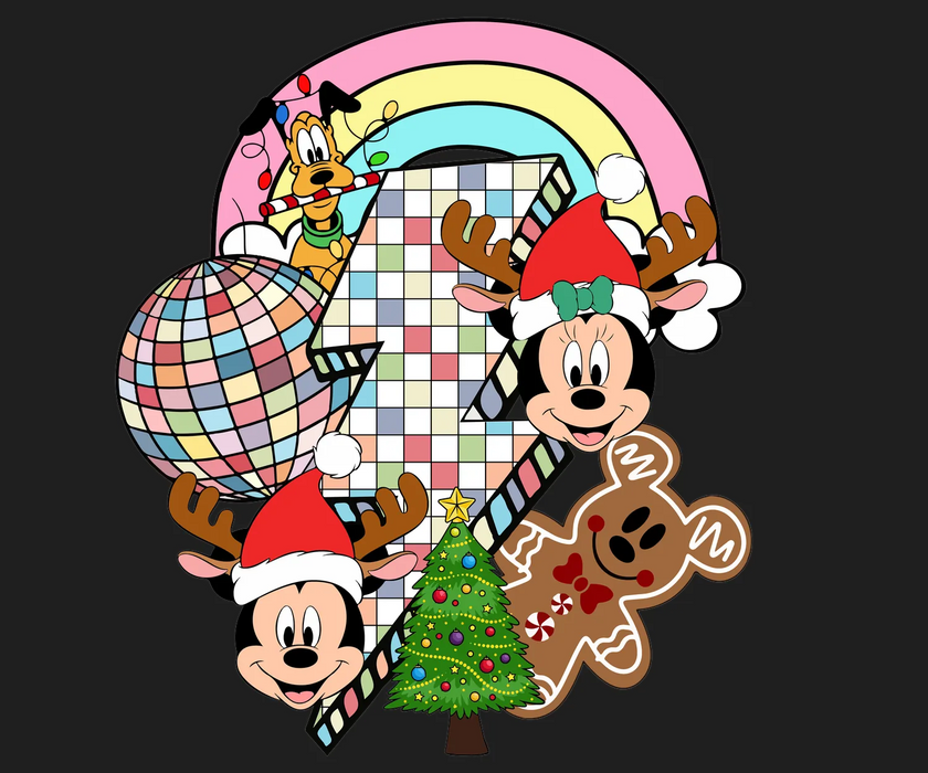 Christmas Fun DTF Transfer Ready to Press