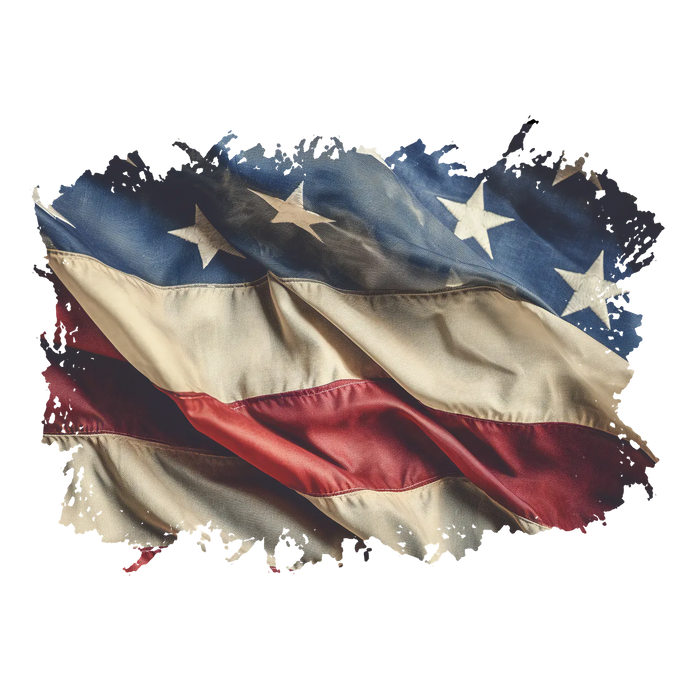 Patriotic Flag DTF Transfer Ready to Press