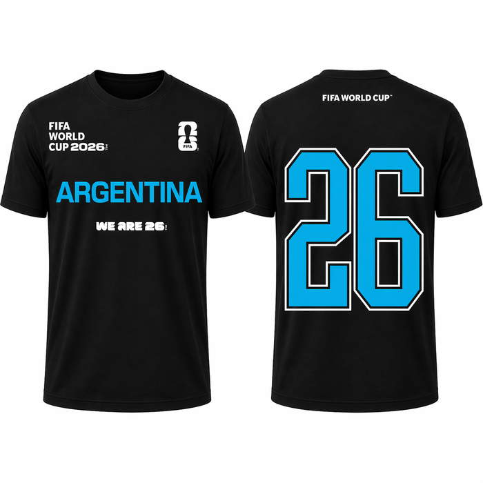 FIFA World Cup 2026 Argentina Shirt – Official "We Are 26" Team Argentina T-Shirt