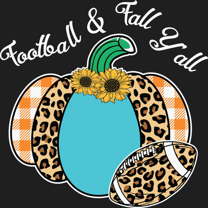 Football & Fall Y'all DTF Transfer Bügelbereit